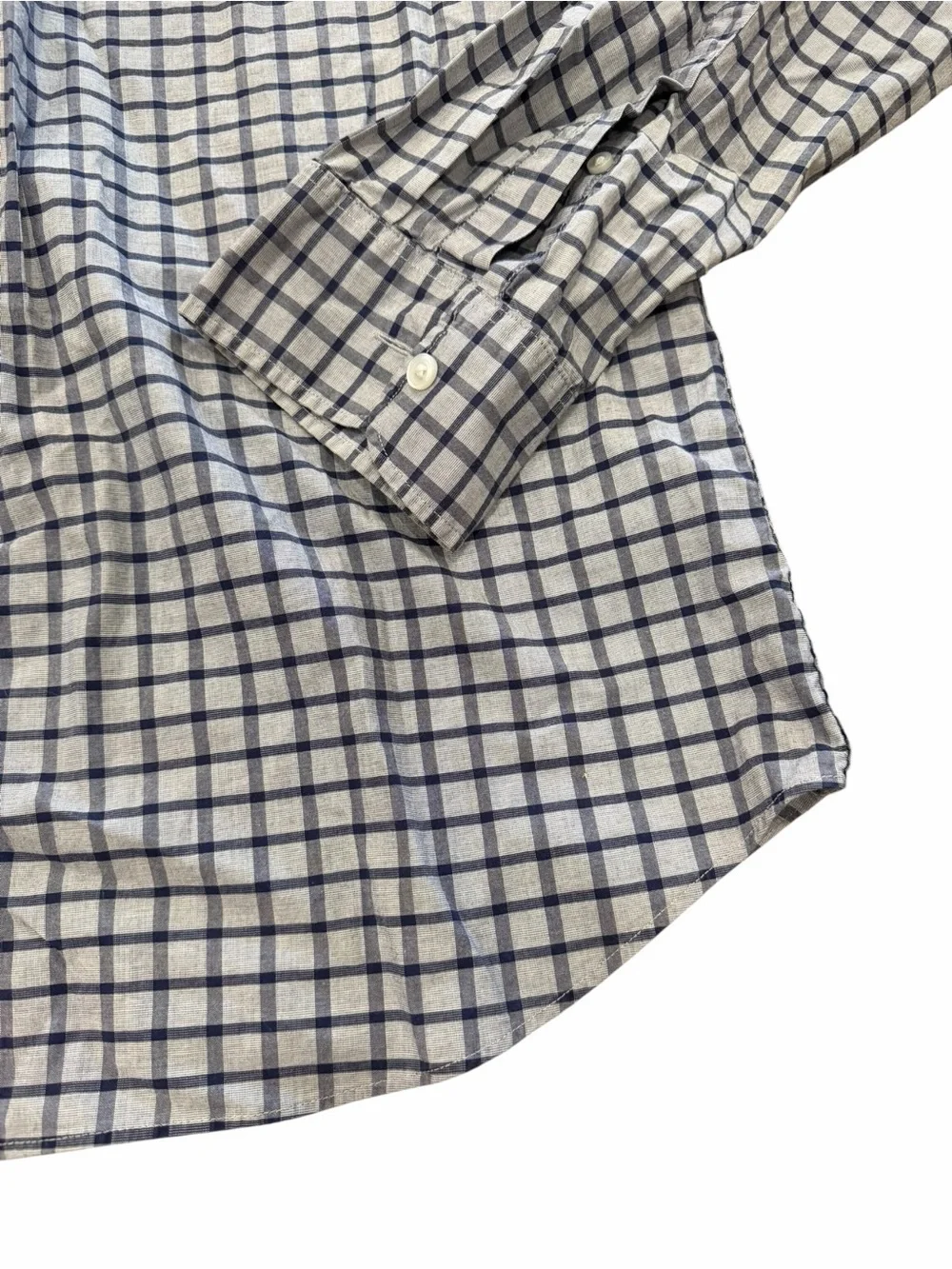 J. Crew Gray Checked Slim Button Down Shirt XXL